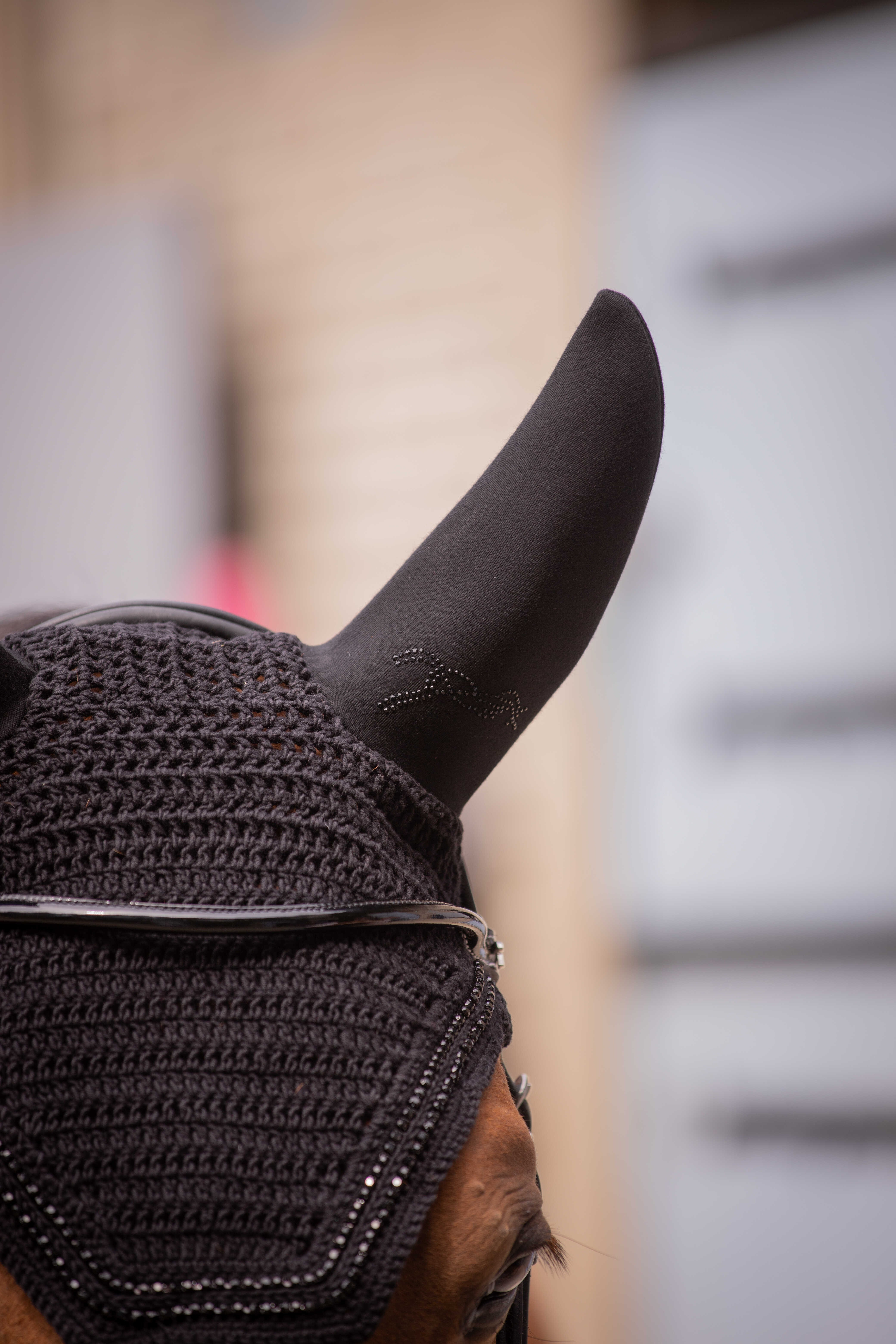 Touca para cavalos Pénélope Soundless Strass Preto