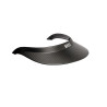 Viseira M para capacete Naca carbono - Preto fosco / prateado