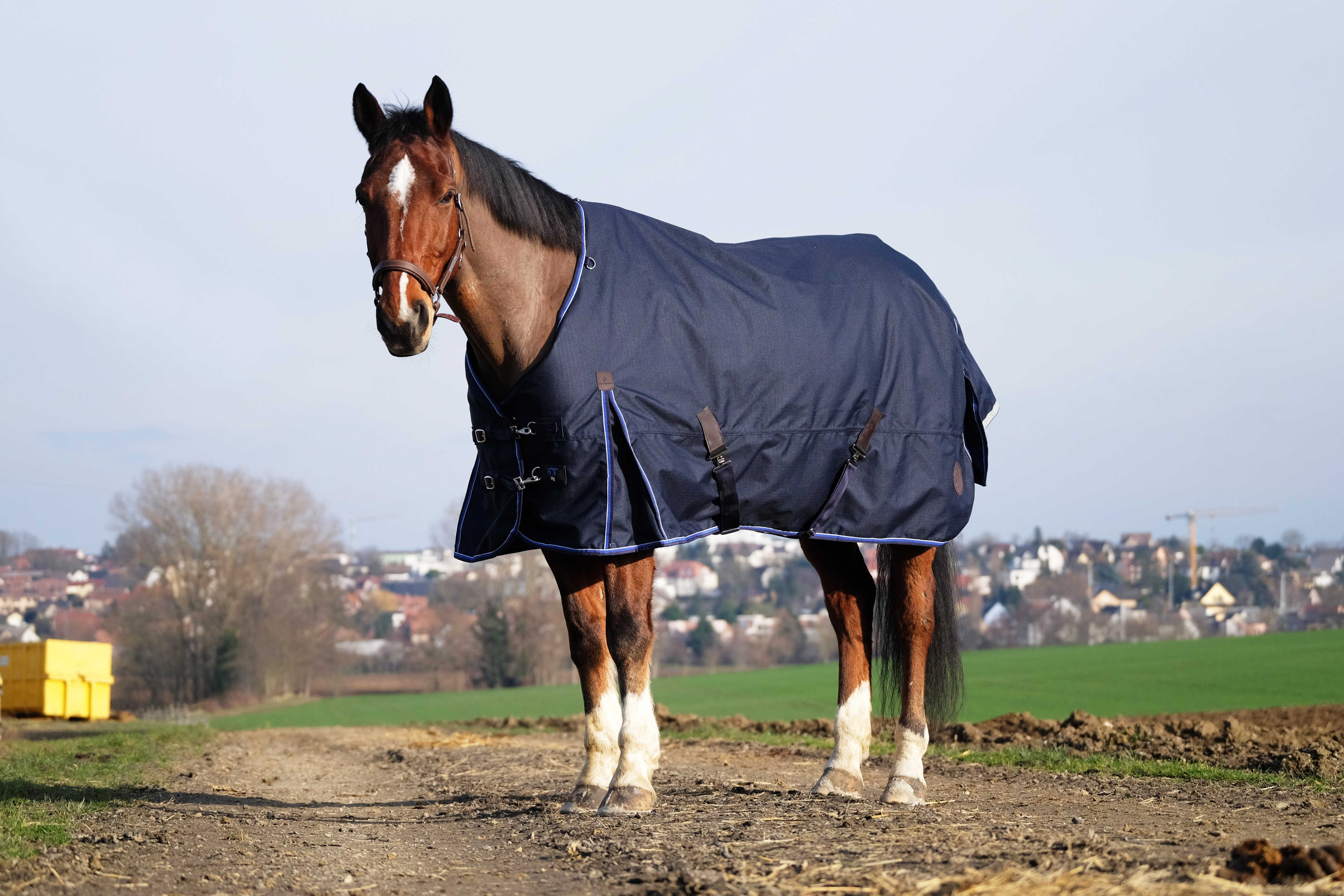 Capa Equithème Classic 1200D Azul-marinho