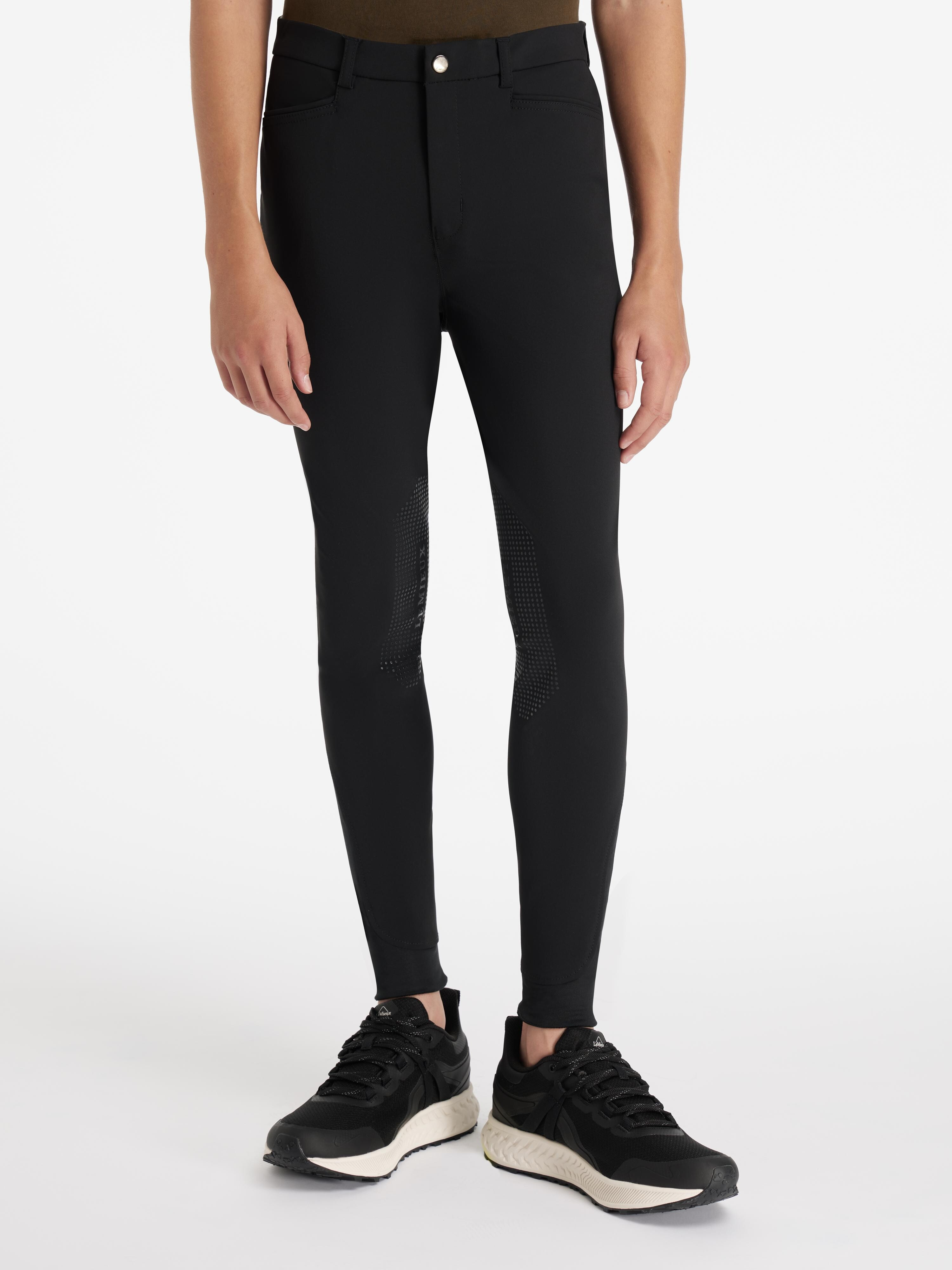 Calças de equitação Young Rider LeMieux Sport para rapaz Preto Calças de equitação Young Rider LeMieux Sport para rapaz Preto