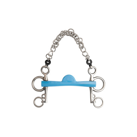 Mors pelham Metalab Flexi meia-lua hastes curtas