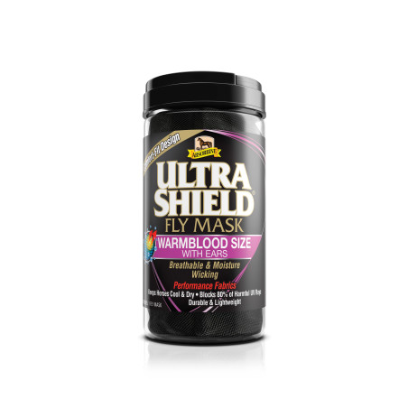 Máscara anti-moscas com orelhas Absorbine Ultrashield