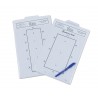 Quadro de aprendizagem para teste de dressage - Branco