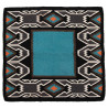 Tapete navajo Westride por Franck Perret Nebraska - Azul / preto