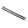 Cintas de perna elásticas Shires - Preto