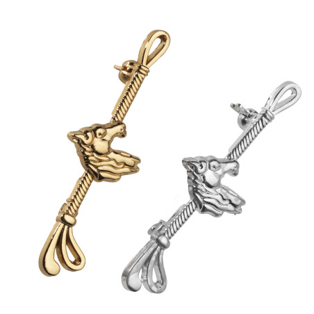 Alfinete de gravata cabeça de cavalo