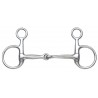 Mors Baucher simples com uma rótula Shires - Aço inoxidável