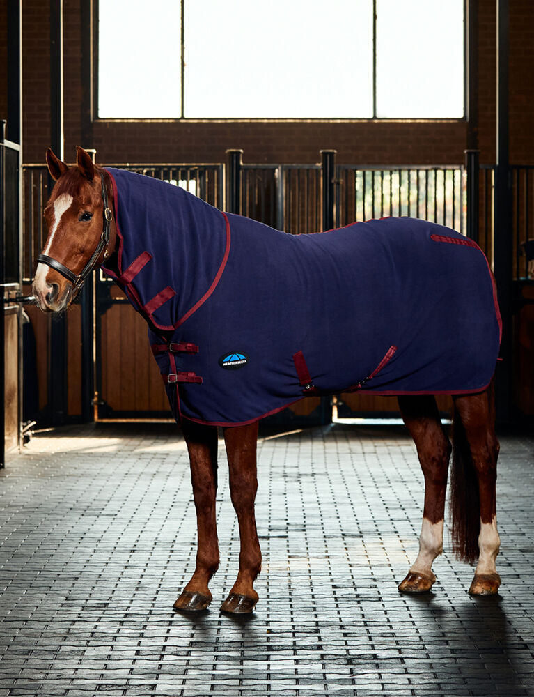 Manta secante Weatherbeeta ant estática em polar combo Azul-marinho/bordô Manta secante Weatherbeeta ant estática em polar combo Azul-marinho/bordô