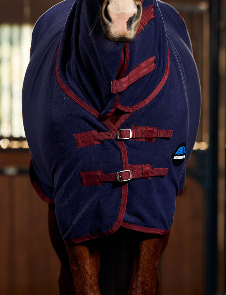 Manta secante Weatherbeeta ant estática em polar combo Azul-marinho/bordô Manta secante Weatherbeeta ant estática em polar combo Azul-marinho/bordô