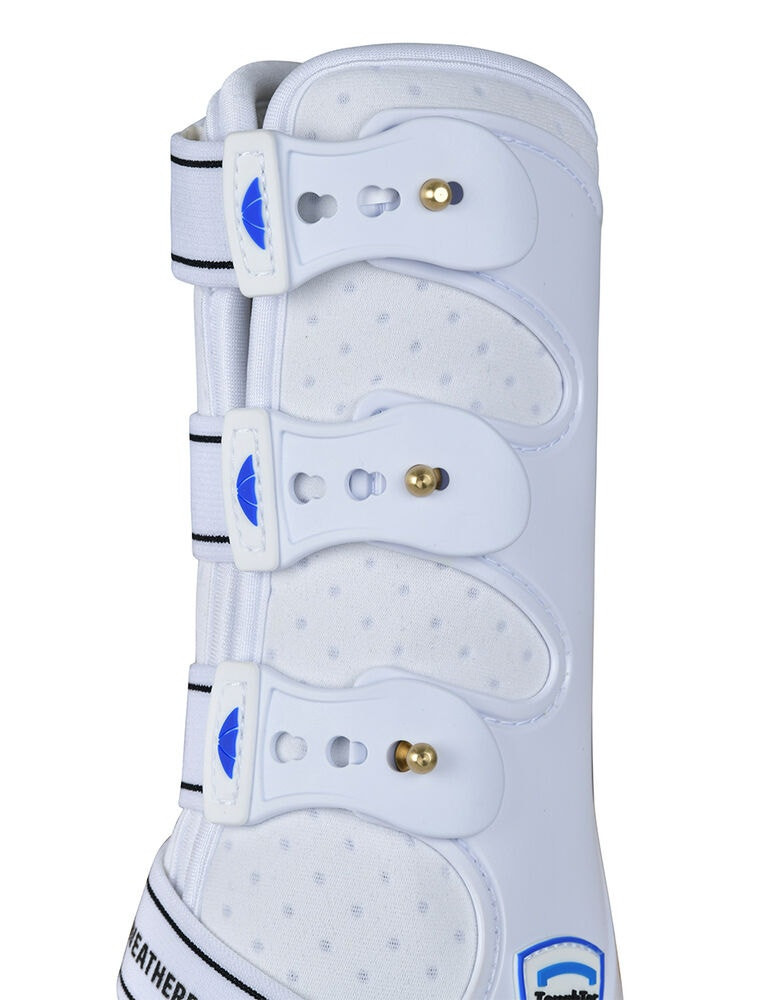 Guetes de dressage Weatherbeeta concha dura Tough-Tec Branco