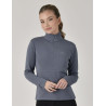 Top Weatherbeeta de manga comprida 1/2 zip feminino Copper - Azul ardósia