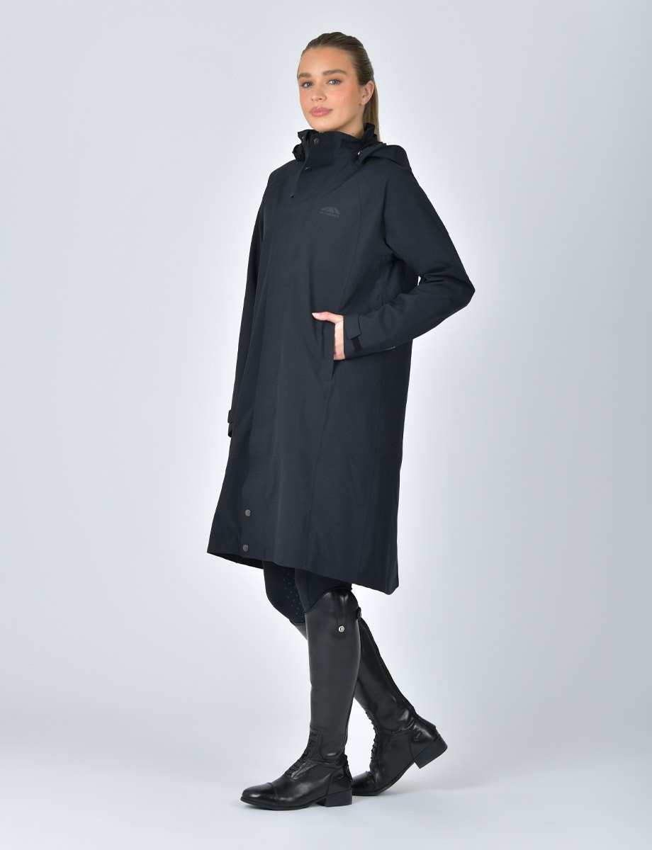 Impermeável comprido Weatherbeeta Preto