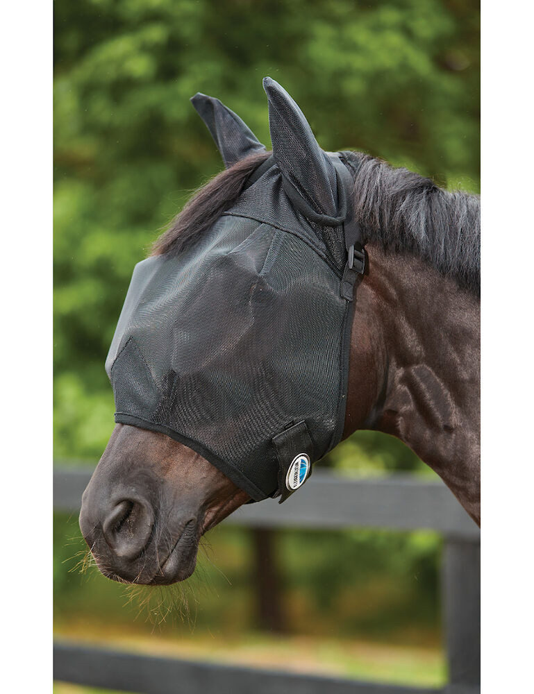 Máscara anti-moscas WeatherBeeta Deluxe com proteção para orelhas Preto