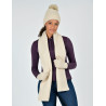 Conjunto cachecol e gorro Dublin - Malha bege