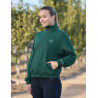 Camisola polar Dublin 1/4 zip para mulher - Verde esmeralda escuro