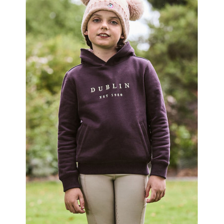 Sweatshirt com capuz Dublin logo Lurex Lilah infantil