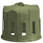 Ripeador tipo sino para feno Kerbl para fardos redondos