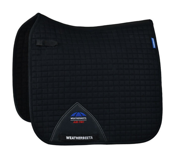 Manta de sela Weatherbeeta Prime Air-Tec Dressage Shaped Preto