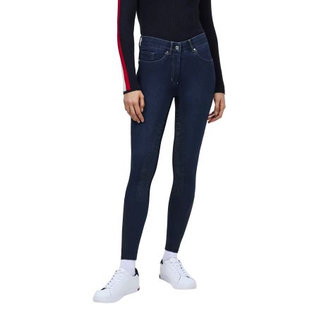 Calça de equitação Tommy Hilfiger Equestrian em jeans Hope para mulher