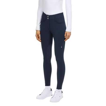 Calças Tommy Hilfiger Equestrian Victoria com grip nos joelhos para mulher