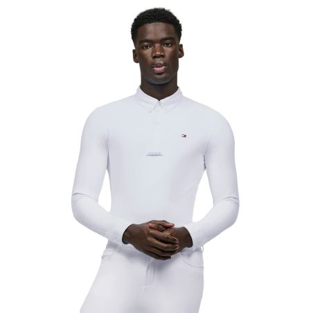 Polo de concurso de mangas compridas Tommy Hilfiger Equestrian Eaton homem