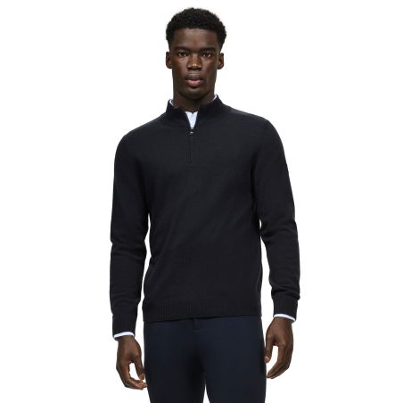 Camisola de caxemira Tommy Hilfiger Equestrian 1/2 zip Oakfield homem