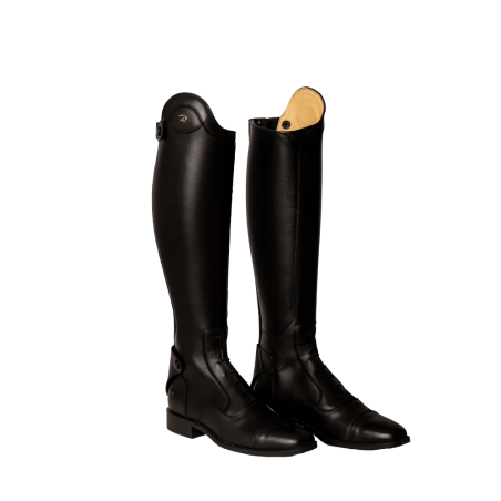 Botas de equitação Dy'on com atacadores pretas, tamanho 41/45