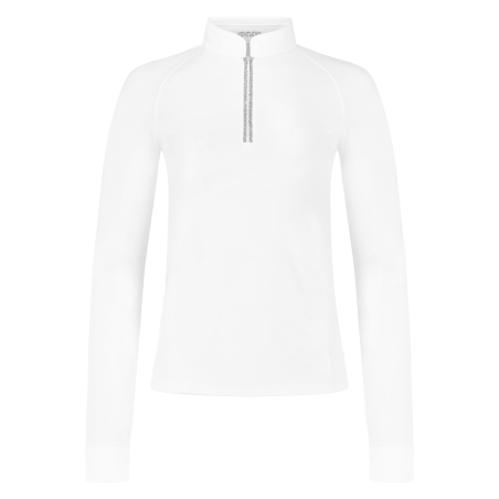 Camisa de Concurso Kentucky Classic Feminina com zíper brilhante de mangas compridas