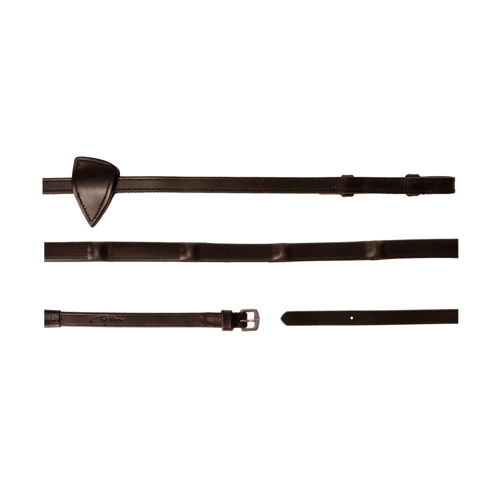 Rendas de borracha Dy’on 1/2 com 7 passadores integrados Preto