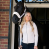 Cardigan Imperial Riding Amal feminino - Cinza / areia