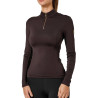Camada Base Equestrian Stockholm Air Breeze Sunshirt feminina - Marron dourado