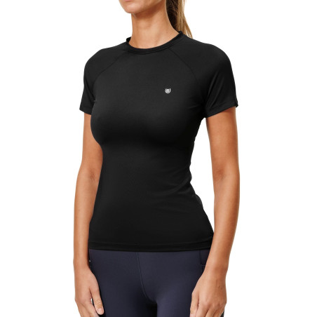 Base Layer Equestrian Stockholm Dynamic feminino de mangas curtas