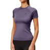 Base Layer Equestrian Stockholm Dynamic feminino de mangas curtas - Violeta escura