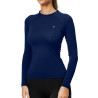 Base Layer Equestrian Stockholm Dynamic feminino de mangas compridas - Lagoon blush