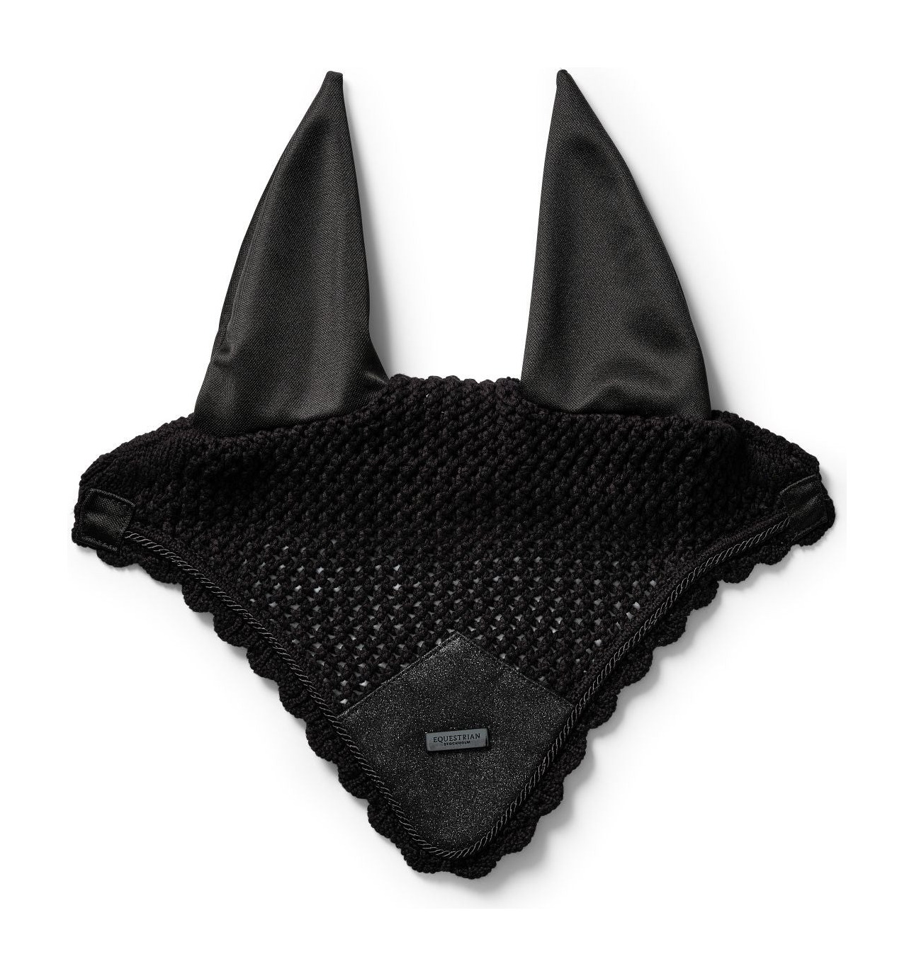 Touca anti-moscas Equestrian Stockholm Todo preto cintilante