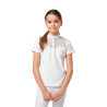 Polo de competição Equestrian Stockholm Crystal Champion Young Rider - Branco