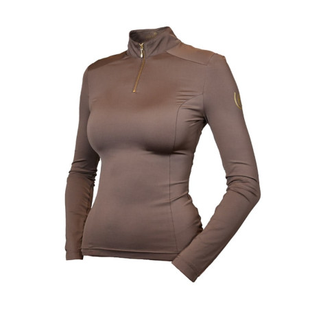 Polo UV Protection Equestrian Stockholm de mangas compridas para mulher
