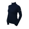 Camisola de gola alta tricotada Equestrian Stockholm mulher - Azul‑meia‑noite