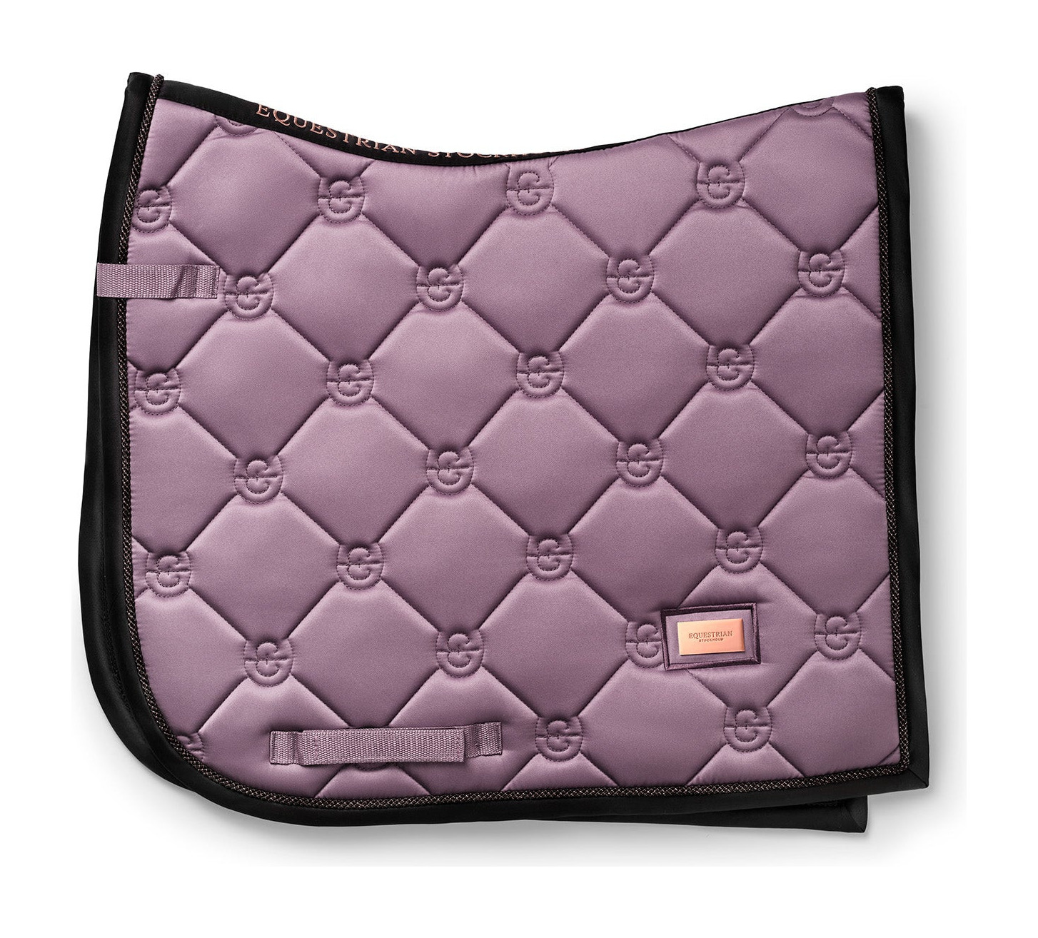 Manta de dressage Equestrian Stockholm Todo preto cintilante