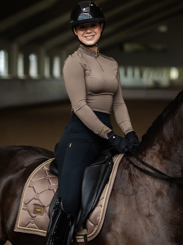 Manta de dressage Equestrian Stockholm Champanhe Bege Manta de dressage Equestrian Stockholm Champanhe Bege