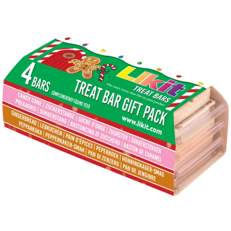 Barras Likit açúcar de cevada e pão de especiarias, pack de 4