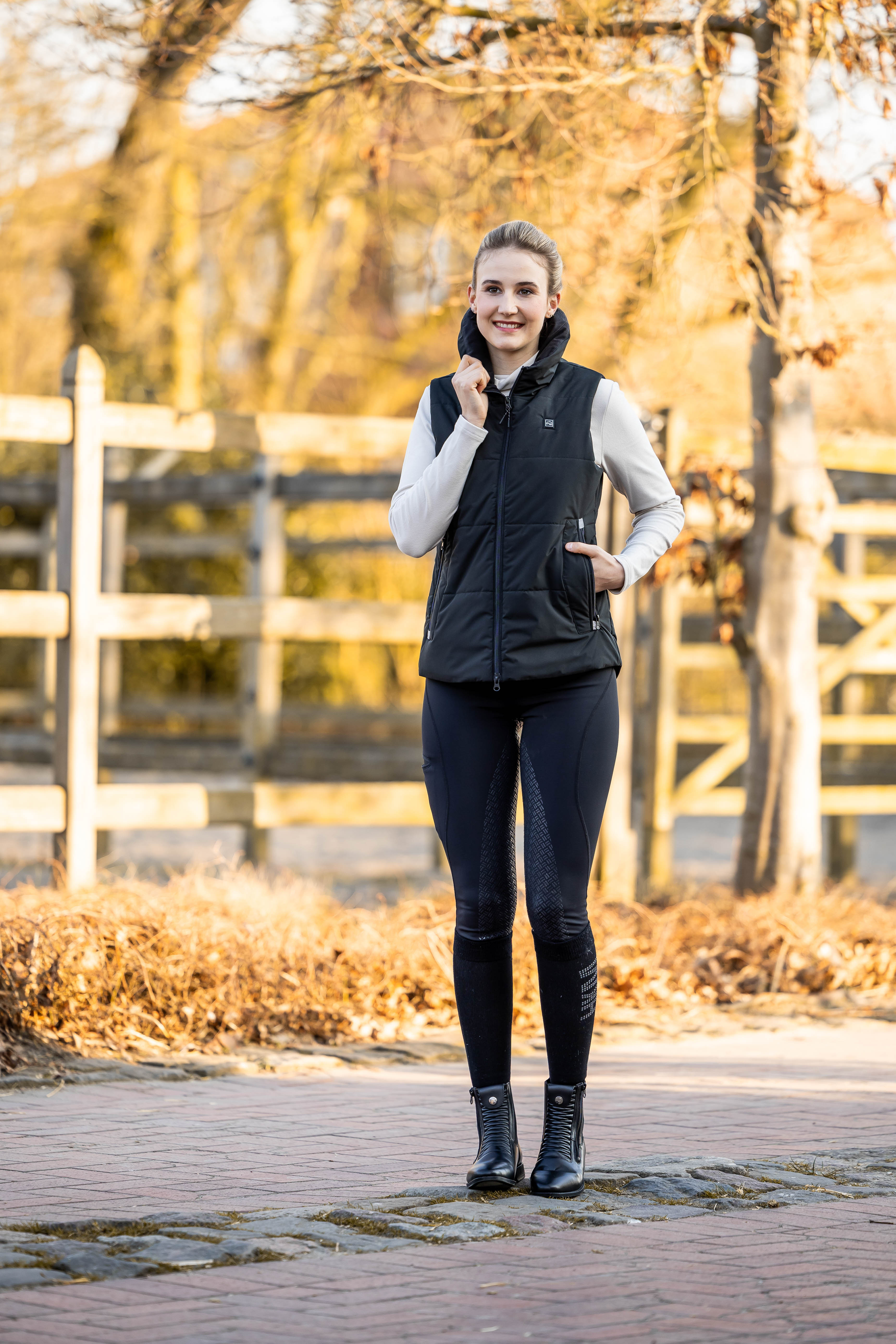 Colete aquecido Canada Style HKM Preto