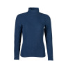 T-shirt de manga comprida de gola alta Eva HKM - Azul escuro