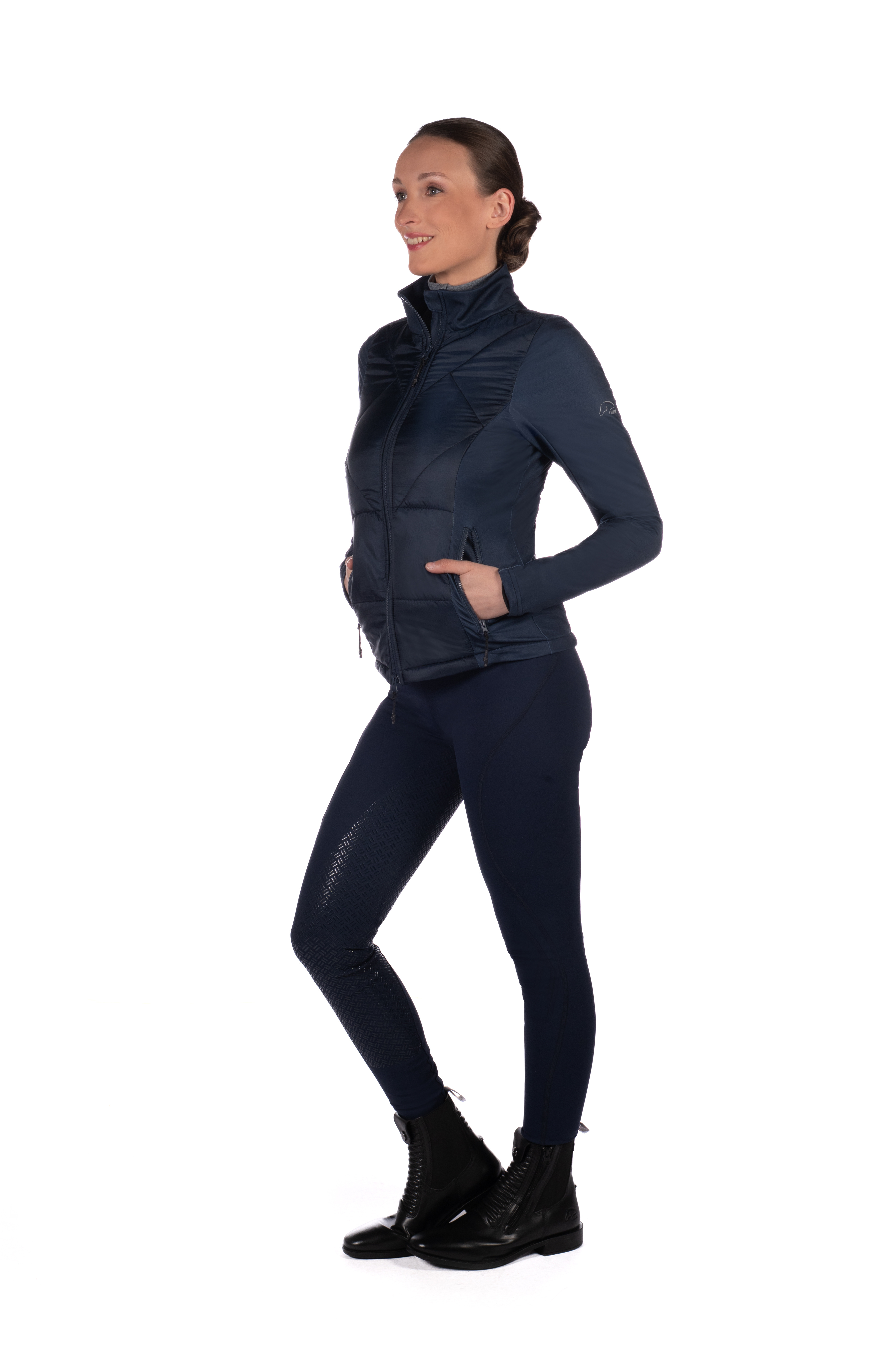 Casaco bimatéria Prag II Style HKM Azul escuro