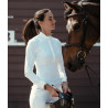 Camisa Horse Pilot de manga comprida feminina Aerolight - Branco