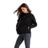 Sweatshirt de equitação com capuz Horse Pilot feminino - Preto