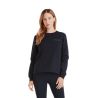 Sweatshirt de equitação Horse Pilot em lã merino feminino - Noite escura