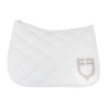 Tapete de dressage Equestro com logótipo em strass - Branco