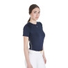 Camiseta técnica de treino feminina corte slim Equestro - Blazer marinho