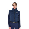 Colete curto com zíper feminino Equestro - Blazer marinho